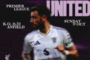曼联晒海报预热双红会：B费单人出镜